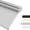 HOTSOON Blackout Roller Shades for Windows, Color-Matched Roller Blinds, UV Protection, Thermal Insulation Fabric Room Darkening Shades for Home, Office, Gray, 76" W x 90" H view 1