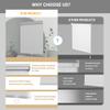 HOTSOON Blackout Roller Shades for Windows, Color-Matched Roller Blinds, UV Protection, Thermal Insulation Fabric Room Darkening Shades for Home, Office, Gray, 76" W x 90" H view 4