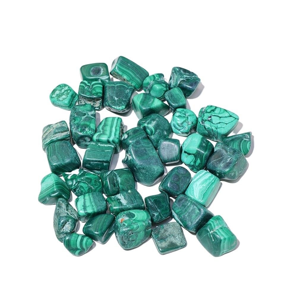 KatLin Natural Malachite Polished Stone Healing Energy Crystal DIY Jewelry Making Accessories Decoration Gift Ornaments