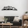 SIGNLEADER Metal Wall Art Decor Majestic Mountain Modern Abstract Wall Sculpture Hangings Home Decoration for Living Room, Bedroom, Bathroom, Kitchen, Outdoor - 24" Black view 1