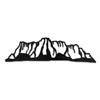 SIGNLEADER Metal Wall Art Decor Majestic Mountain Modern Abstract Wall Sculpture Hangings Home Decoration for Living Room, Bedroom, Bathroom, Kitchen, Outdoor - 24" Black view 2