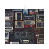 Microfiber Dish Drying Mat for Kitchen Counter, Absorbent Dish Drying Pads, Non-slip Kitchen Draining Mat, Large Vintage Wall of Radio Boombox Dishes Drainer Mats, 18"x16" Dish Drainer Pad view 1