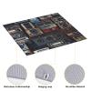 Microfiber Dish Drying Mat for Kitchen Counter, Absorbent Dish Drying Pads, Non-slip Kitchen Draining Mat, Large Vintage Wall of Radio Boombox Dishes Drainer Mats, 18"x16" Dish Drainer Pad view 3