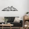 SIGNLEADER Metal Wall Art Decor Wilderness Mountain Modern Abstract Wall Sculpture Hangings Home Decoration for Living Room, Bedroom, Bathroom, Kitchen, Outdoor - 24" Black view 1