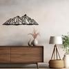 SIGNLEADER Metal Wall Art Decor Wilderness Mountain Modern Abstract Wall Sculpture Hangings Home Decoration for Living Room, Bedroom, Bathroom, Kitchen, Outdoor - 24" Black view 4