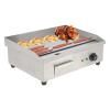 22" Commercial Griddle 3000W Electric Countertop Griddle Stainless Steel Non-Stick Flat Top Grill Machine Restaurant Teppanyaki Grill BBQ Grill, 122F-572F Temperature Adjustable view 1