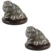 Art-Dog Dog Wooden Base Statue - Unique Edition ArtDog Collection - Handmade Dog Sculpture for Dog Lovers - Handmade Sculpture Indoor Dog Figurine  Statue Persian Cat view 1