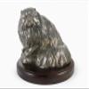 Art-Dog Dog Wooden Base Statue - Unique Edition ArtDog Collection - Handmade Dog Sculpture for Dog Lovers - Handmade Sculpture Indoor Dog Figurine  Statue Persian Cat view 2
