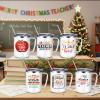 Maxcheck 6 Pcs Christmas Teacher Appreciation Gifts Mugs Bulk 16oz Thank You Teacher Stainless Steel Tumblers Inspirational Insulated Coffee Cups with Handle Lids Straw for Women Birthday Gifts view 2