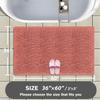 PureSwan Bathroom Rugs 36 x 60 Inch  Extra Large Bath Mat | Absorbent and Washable Thick Chenille Bath Rugs Non-Slip Runner Rug for Bathroom, Shower, Tub(Coral) view 2