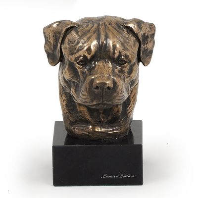 Art-Dog Dog Marble Statue - Unique Edition ArtDog Collection - Handmade Cold Cast Bronze Sculpture for Dog Lovers Indoor Dog Figurine Statue Rottweiler