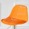 Adjustable Bar Stools,PU Leather Swivel Counter Height Modern Island Barstool with Back for Kitchen Counter Chairs (Color : White, Size : 1pcs) view 3