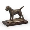 Art-Dog Dog Wooden Base Statue - Unique Edition ArtDog Collection - Handmade Dog Sculpture for Dog Lovers - Handmade Sculpture Indoor Dog Figurine  Statue Border Terrier view 3