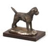 Art-Dog Dog Wooden Base Statue - Unique Edition ArtDog Collection - Handmade Dog Sculpture for Dog Lovers - Handmade Sculpture Indoor Dog Figurine  Statue Border Terrier view 4
