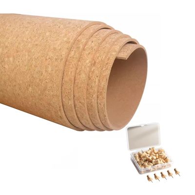 Cork roll Durable Cork Wall Board Roll, High Density Cork Wallpaper Easy to Clean, for Wall Decorative Office Home Kitchen (Size : 1.22x2.46m/48.03x96.85in)