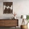 SIGNLEADER Metal Wall Art Decor Forest Reflections Wilderness Scene Abstract Wall Sculpture Hangings Home Decoration for Living Room, Bedroom, Bathroom, Kitchen, Outdoor - 24" Bronze view 1