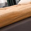 OBONG Extra Thick Sherpa Fleece Mattress Topper Full Size Down Alternative Japanese Floor Futon Mattress Queen King Soft Warm Quilted Bed Mattresses Pad (Color : Brown, Size : Queen-150 * 200cm) view 3