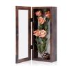 Muzilife 12.5x5 Shadow Box Picture Frame - 2.16" Interior Deep Wood & Glass Display Case Ready to Hang Memory Box Baby Sports Memorabilia, Wedding, Tickets, and Photos, Honey Brown view 1