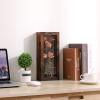 Muzilife 12.5x5 Shadow Box Picture Frame - 2.16" Interior Deep Wood & Glass Display Case Ready to Hang Memory Box Baby Sports Memorabilia, Wedding, Tickets, and Photos, Honey Brown view 2