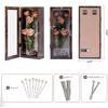 Muzilife 12.5x5 Shadow Box Picture Frame - 2.16" Interior Deep Wood & Glass Display Case Ready to Hang Memory Box Baby Sports Memorabilia, Wedding, Tickets, and Photos, Honey Brown view 3