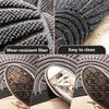 Gavilion Half Circle Doormat Outdoor Indoor, Non-Slip Welcome Entrance Way Rug, Durable Low-Profile Half Round Mats for Entryway, Patio, Garage & Bathroom,Brown,60 * 90cm view 3