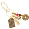 GALPADA Chinese Feng Shui Keychains Brass Wu Keychain with Feng Shui Coins Buddha Statue Good Luck Backpack Charms for Wealth Fortune Health Longevity and Success () view 1