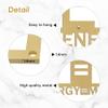 SIGNLEADER Metal Wall Art Decor E=MC Energy Milk Coffee Modern Abstract Wall Sculpture Hangings Home Decoration for Living Room, Bedroom, Bathroom, Kitchen, Outdoor - 30" Gold view 4