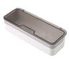 AIYoo Large capacity Plastic Kitchen Drawer Organizer with Lid and Drainer Stackable Utensil Holder for Countertop Silverware Tray Flatware Organizers - 12.6x4.7x2.4 Inch Spatula Cutlery Tray view 1