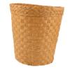 ABOOFAN Woven Waste Paper Basket Round Trash Can Garbage Bin Wicker Small Paper Rubbish Basket Flower Pot Planter for Home Bedroom Bathroom Kitchen Offices, 26.00X25.50X19.00CM, 581557MN309 view 1