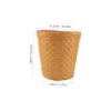 ABOOFAN Woven Waste Paper Basket Round Trash Can Garbage Bin Wicker Small Paper Rubbish Basket Flower Pot Planter for Home Bedroom Bathroom Kitchen Offices, 26.00X25.50X19.00CM, 581557MN309 view 3