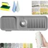 Tidy Splash Faucet Guard & Draining Mat, Splendiday Silicone Draining Mat, Kitchen Sink Faucet Mat Splash Guard, Silicone Draining Pad, Silicone Draining Mat for Kitchen Sink (Extra Large,Dark Grey) view 1