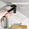 Tidy Splash Faucet Guard & Draining Mat, Splendiday Silicone Draining Mat, Kitchen Sink Faucet Mat Splash Guard, Silicone Draining Pad, Silicone Draining Mat for Kitchen Sink (Extra Large,Dark Grey) view 4