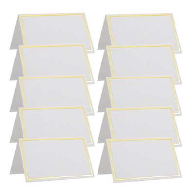 HOLIDYOYO Banquet Table Place Cards 120pcs Wedding Table Signs Name Cards for Wedding Reception Easy Stand