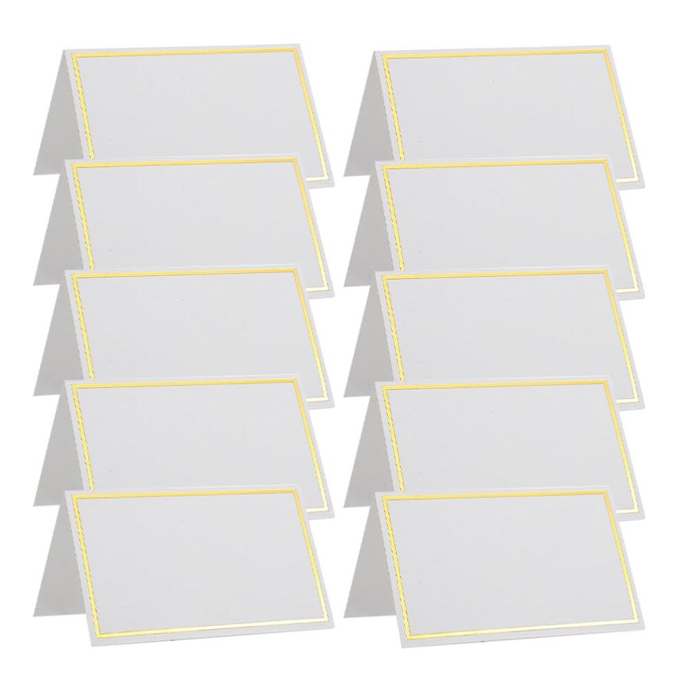 HOLIDYOYO Banquet Table Place Cards 120pcs Wedding Table Signs Name Cards for Wedding Reception Easy Stand