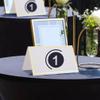 HOLIDYOYO Banquet Table Place Cards 120pcs Wedding Table Signs Name Cards for Wedding Reception Easy Stand view 4