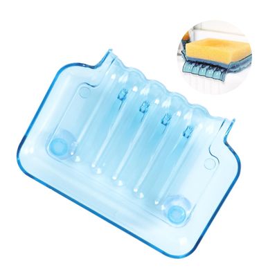 ABOOFAN Waterfall Drainer Soap Dish Self-draining Soap Holder Suction Cup for Shower Dish Plastic