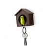 Holibanna Birdhouse Key Ring Yellow Sparrow Whistle Brown House Design Compact Keychain for Easy Access to Keys for Garden Home Decor view 3