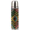 Africa Rhombus Vacuum Insulated Water Bottle 17 OZ Stainless Steel Coffee Thermo Mug Leak-proof Flask Insulated Beverage Bottle with Cup for Hot And Cold Drinks view 1