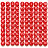 1-100 Magnetic Numbers, Magnets with Number for Dry Erase Boards, Round Number Refrigerator Magnets for Whiteboard in Home and Office (0.8" Diameter, Red) view 1