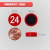 1-100 Magnetic Numbers, Magnets with Number for Dry Erase Boards, Round Number Refrigerator Magnets for Whiteboard in Home and Office (0.8" Diameter, Red) view 2