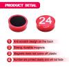 1-100 Magnetic Numbers, Magnets with Number for Dry Erase Boards, Round Number Refrigerator Magnets for Whiteboard in Home and Office (0.8" Diameter, Red) view 4