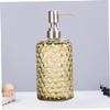 ABOOFAN Pineapple Grain Glass Pump Bottle Refillable Lotion Container Stainless Steel Nozzle for Shampoo and Conditioner for Home and Travel Use view 3
