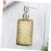 ABOOFAN Pineapple Grain Glass Pump Bottle Refillable Lotion Container Stainless Steel Nozzle for Shampoo and Conditioner for Home and Travel Use view 4