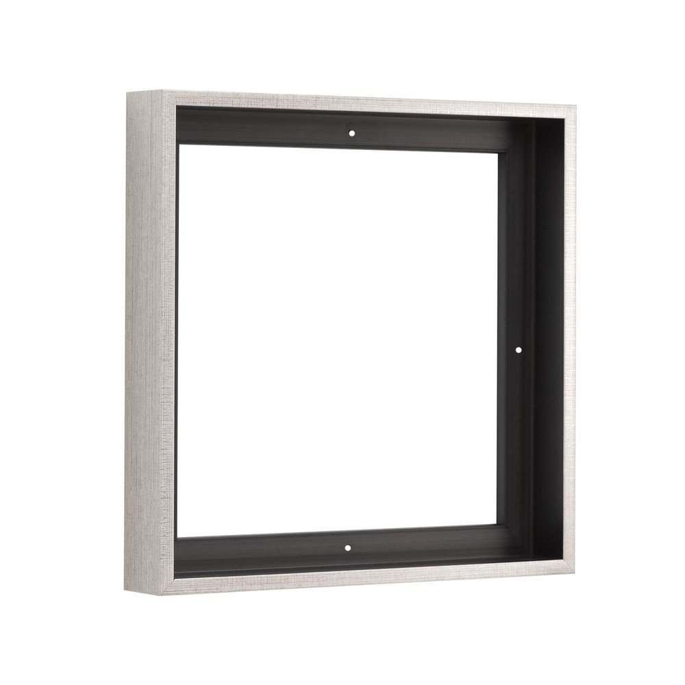 Pixy Canvas Floater Frame 38x38 for 1-1/4 (1.25) inch Deep Canvas Paintings/Canvas Prints/Wood Canvas Panels/Wall Art/Wall Decor/Home Decor/Artwork (Antique Silver, 38 x 38 inch, Square)