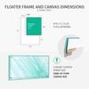 Pixy Canvas Floater Frame 8x12 for 1-1/4 (1.25) inch Deep Canvas Paintings/Canvas Prints/Wood Canvas Panels/Wall Art/Wall Decor/Home Decor/Artwork (Antique Silver, 8 x 12 inch, Landscape) view 4