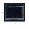 Mohawk Home Corona Casual Geometric Navy Blue 1' 8" X 2' 10" Machine Washable Bath Mat Perfect for Bathroom view 2