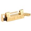 Padlock,Mini Chinese Style Traditional Magpie Flowers Padlock Key for Vintage Furniture (Magpie Gold) view 3