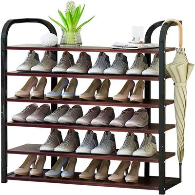 HOBIBA Adjustable Shoe Organizer Entrance Porch Shoe Rack 6-Layer Household Storage Rack Shoe Cabinet Saving Space at Home Shoe Storage Organizer Shoe Organizers(Color:A)