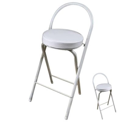 24/26/28/30 Inch Folding Stool, Cushioned Padded Folding Stool, Portable Heavy Duty Padded Round Stool(60cm/24inch)