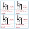 24/26/28/30 Inch Folding Stool, Cushioned Padded Folding Stool, Portable Heavy Duty Padded Round Stool(60cm/24inch) view 2